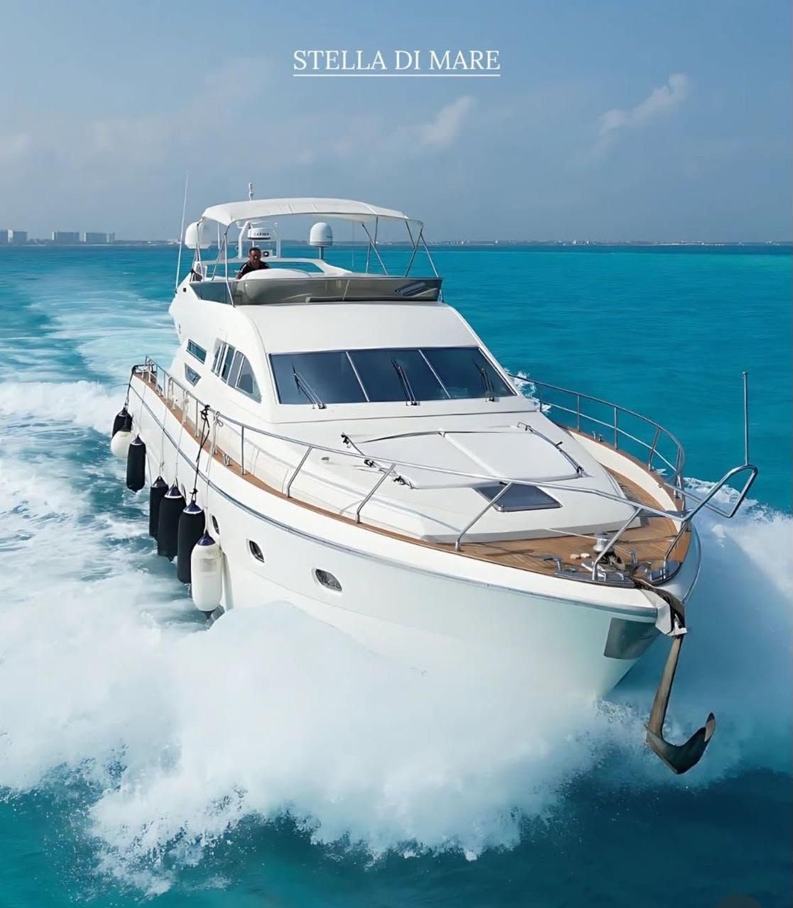 Yacht underway