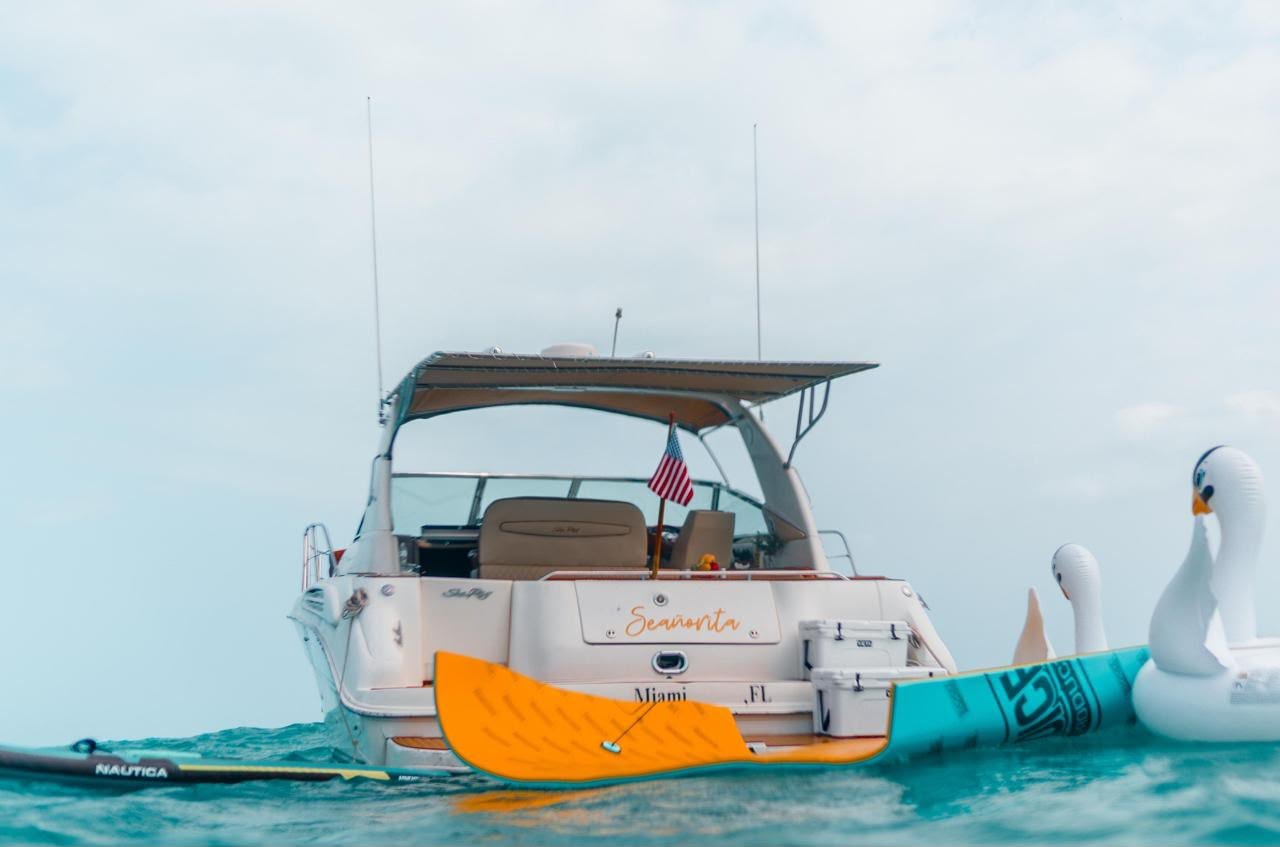 Yacht and inflatables